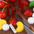 thumbnail image 5 of Juguetes De Cocina Pastel Comida Diy Juego De Simulación Corte De Frutas Juguetes De Cumpleaños Pastel De Cumpleaños Juguete 37 Uds. Methold FN002916-00, 5 of 5
