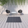 thumbnail image 4 of HomeRoots 479673 5 x 7 ft. Navy Blue Argyle Indoor & Outdoor Rectangle Area Rug, 4 of 4