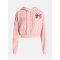 thumbnail image 5 of No Boundaries Christmas Plush Jacket, Women's & Women's Plus, 5 of 5