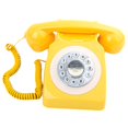 thumbnail image 3 of Tachiuwa Wedding Phone Vintage Design Phone Decorative Retro Design Table Telephone for Anniversary Gathering Yellow, 3 of 9