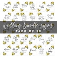 thumbnail image 5 of Koyal Wholesale Sunflowers Wedding Signs Bundle Set for Ceremony, Reception Decor Signage, 8.5 x 11", 30-Pack, 5 of 5