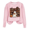 thumbnail image 2 of Inverlee Womens Halloween Sweatshirts Cute Pumpkin Ghost Graphic T-shirt Going Out Round Neck Sweatshirt Long Sleeve Tunic Pullover Tops Halloween Costumes, 2 of 4