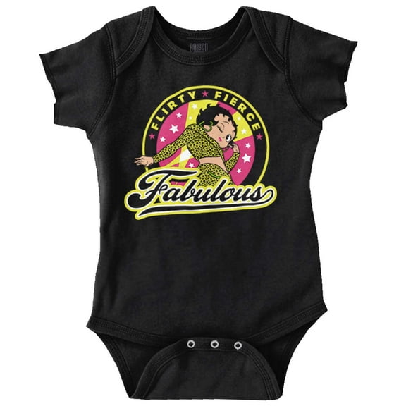 Betty Boop Flirty Fierce Fabulous Bodysuit Jumper Girls Infant Baby Brisco Brands 24M