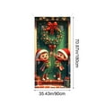 thumbnail image 3 of JoyMoreHome Santa Claus Christmas Door Cover, Xmas Backdrop Decoration, 71 x 35 Inch for Home Christmas Party Decoration, 3 of 6