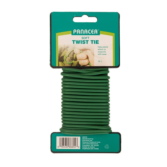 Panacea 16 ft Soft Coated Wire Tie Green