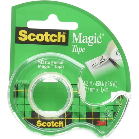 Scotch Magic Tape, 1/2 x 450 Inches, 6 Rolls