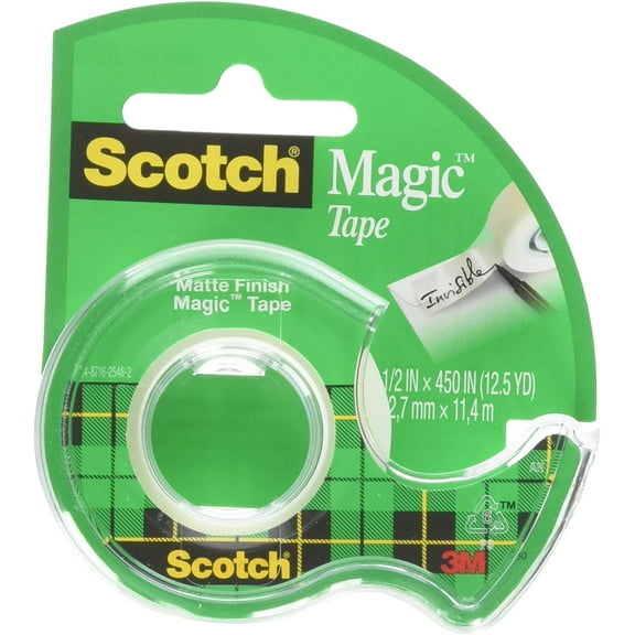 Scotch Magic Tape, 1/2 x 450 Inches, 6 Rolls