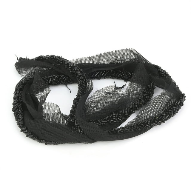 1 Mètre de Résine Perlée Artificielle Strass Dentelle Brodé Ruban Bande de Garniture (5)