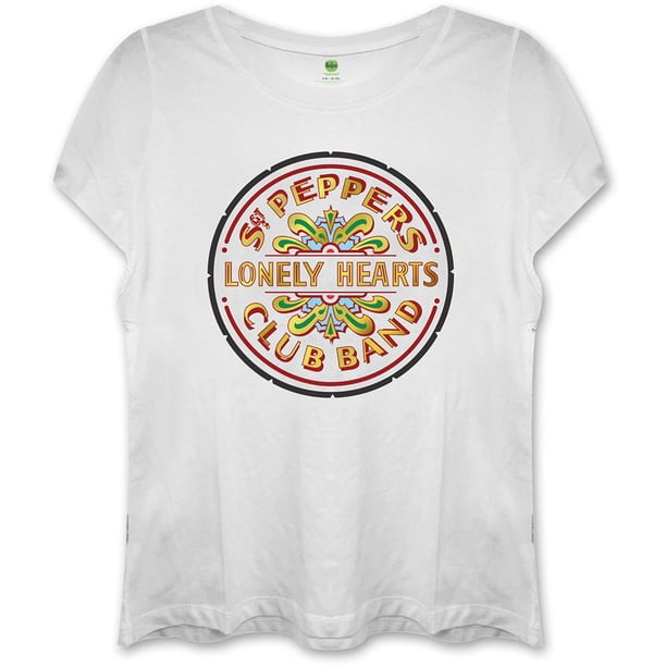 The Beatles - Camiseta Sgt. Pepper para Mujer (Blanco)