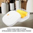 thumbnail image 2 of Microwave Steamer with Lid Kitchen Food Steamer Microwave Vegetables Steamer Case, 2 of 9