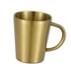 thumbnail image 2 of Taza de café con asa de acero inoxidable reutilizable de 300 ml para picnic, viaje, té Oro, 2 of 6