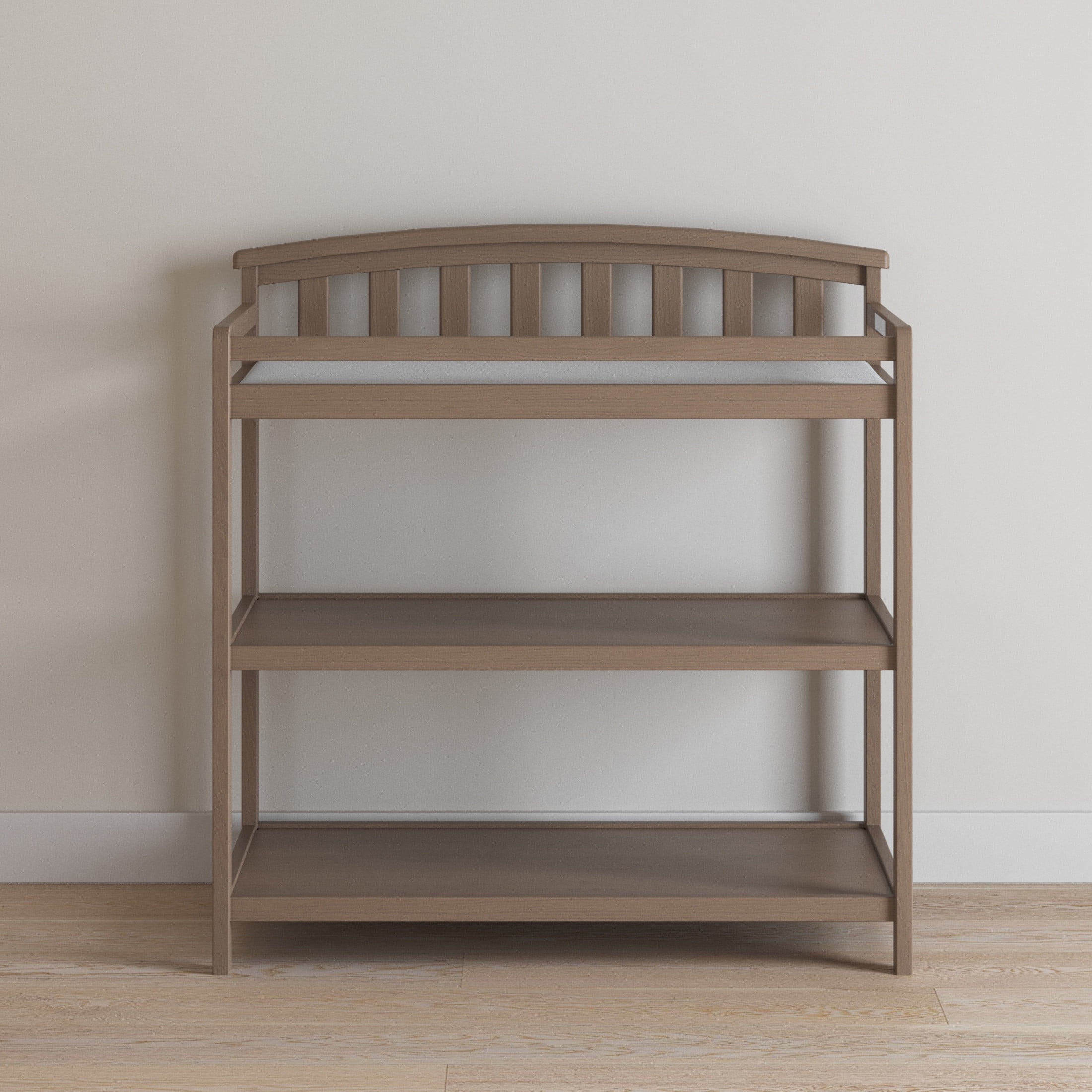 Child Craft Curve Top Changing Table, Dusty Heather