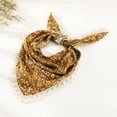 thumbnail image 2 of NMMUED Floral Hair Bandana with Lace Trim Boho Triangle Headscarf Vintage Cottagecore Kerchief Yellow One Size, 2 of 4
