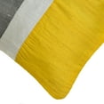 thumbnail image 2 of The HomeCentric Cushion Cover For Couch, Decorative Yellow & Grey Pack of 2, 14x14 inch (35x35 cm) Pillow Covers, Silk Color Block Throw Pillows For Sofa, Patchwork Modern - Splendour Yellow, 2 of 10
