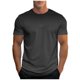 thumbnail image 2 of Tops para hombre, blusas y camisas de manga corta con cuello redondo para hombre, camiseta deportiva informal con estampado degradado a la moda para hombre, blusa de poliéster de manga corta con cuell, 2 of 5