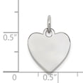 thumbnail image 2 of Sterling Silver Heart Charm 0.027" 13.1mm, 2 of 2