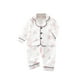 thumbnail image 1 of Odeerbi 1-5 Años Boys Girls Verano Pijamas de Algodón de Manga Larga Con Solapa Con Muescas Camisa Pantalones Set Soft Floral Sleepwear Pijama Set, 1 of 5