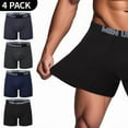 thumbnail image 5 of 4/5 /10 Pcs Fashionable Men's Long Underwear Casual Boyshort Youth Sports Shorts Comfortable Breathable Stretch Shorts Underwear, 5 of 10