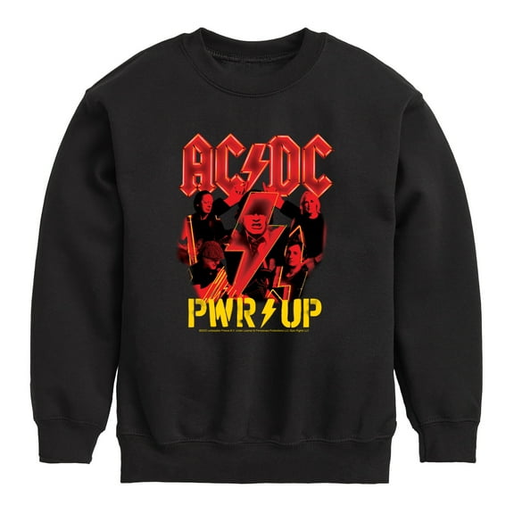 ACDC - Pwr Up - Toddler And Youth Crewneck Fleece Sweatshirt