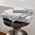 thumbnail image 2 of Uchino Waffle Twist Hand Towel Grey , Cotton, 2 of 7