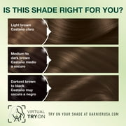 Garnier Nutrisse Nourishing Unisex Hair Color Highlights, 43 Dark Golden Brown (Cocoa Bean)