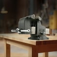 thumbnail image 4 of Wilton WS8 8in Jaw 4in Throat Steel Swivel Base Work Shop Bench Vise, Gray, 4 of 10