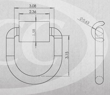 5/8'FORGED D-RING W/WELD-