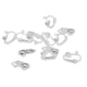 thumbnail image 2 of 12 Piezas De Latón Pendientes Convertidor De Espacios En Blanco Con Blanco plateado Zulema Clip on Earring Converter, 2 of 8