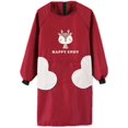 thumbnail image 1 of Yao Red Women Kitchen Apron with Big Pockets,Long Sleeves Waterproof Apron for Cooking Baking Cleaning Work,Chef Aprons Kitchen Cooking, 1 of 7