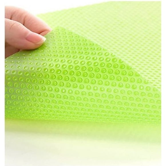 Refrigerator Mats Shelf Liner Washable Fridge Liners for Drawers Vegetables Table Kitchen Cupboard Pads (Green)