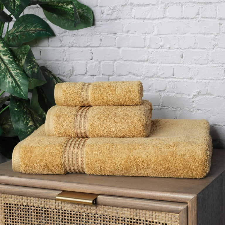 Superior Egyptian Cotton Heavyweight 3 Piece Towel Set