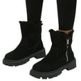 thumbnail image 3 of Daolelai Women's Thick-Soled Non- Short Plush Warm and Comfortable Snow Boots, 3 of 9