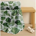 thumbnail image 4 of Soimoi Green Cotton Cambric Fabric Monstera Leaf & Floral Fabric Prints By Yard 56 Inch Wide, 4 of 7