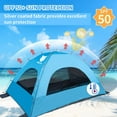 thumbnail image 2 of Beach Tent Portable  Shade Shelter for 2-4 Persons with   3 Mesh Windows, 2 of 7