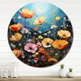 thumbnail image 3 of Designart "Pointillism Art of Vibrant Meadows with Wildflowers II" Floral Oversized Wall Clock, 3 of 5