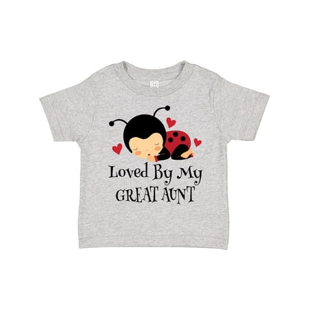 

Inktastic Loved by My Great Aunt Gift Toddler Boy or Toddler Girl T-Shirt