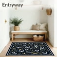 thumbnail image 3 of ODIKA 2'x3' Machine Washable Non-Slip Area Rug, Juvenile Literacy Enhancement Surface Decorated With Heavenly Bodies High Traffic Rug with Pad, Black, 693910, 3 of 8