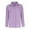 Purple, variant on Cotton Linen Shirts Button down Shirts for Women Roll-Up Long Sleeve Blouses Top with Pocket V Neck Casual Tunics