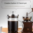 thumbnail image 3 of Cafeteras de Prensa Francesa Cafetera de Vidrio de Acero Inoxidable Cafetera Manual Multifuncional Accesorios de Café 350 Ml, 3 of 5