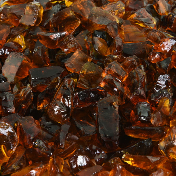 Cowboy Brown Crushed Fire Pit Glass 1, Crushed Glass Fire Pit