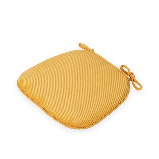 Cojín antideslizante Bewildely para silla en forma de U color amarillo