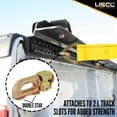 thumbnail image 3 of 30' Yellow Ratchet Strap w/ Double Stud Fittings On Both Ends, 3 of 7