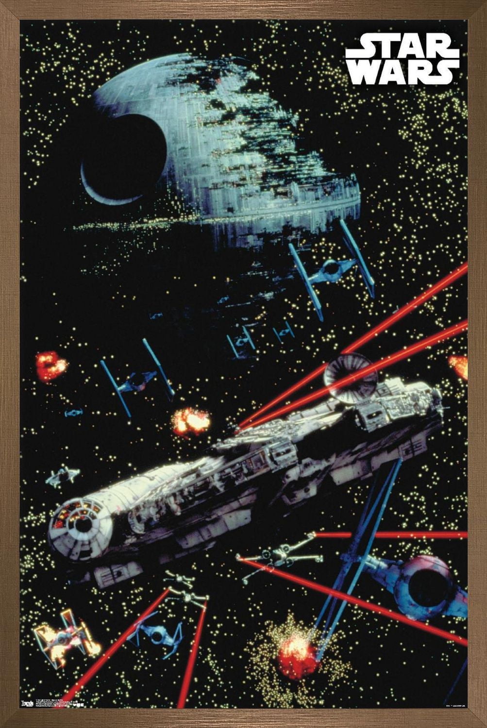 Star Wars: Saga - Space Battle Wall Poster, 22.375" x 34"