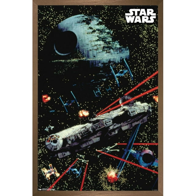 Star Wars: Saga - Space Battle Wall Poster, 22.375" x 34"