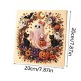 thumbnail image 7 of Halloween Diamond Art Kit Special Shaped 5D Witch Cauldron Ghost Pumpkin Diamond Art Plastic Special Shaped for Home Decor Wall Art Beginner Crafts & Seasonal Party Gifts by MPOISVA, 7 of 7