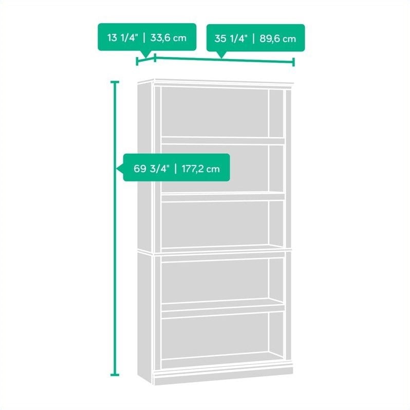 5 Shelf Split Bookcase