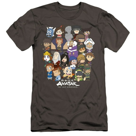 Avatar The Last Airbender Chibi Group Unisex Adult Canvas Brand T Shirt