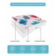 thumbnail image 5 of Quilts Full Size Bedding Set, Colorful Flowers Lightweight Quilted Comforter, Spring Watercolor Floral Plant Pink Soft Reversible Bedspread Coverlet with Pillow Covers for All Season, 78" x 90", 5 of 7