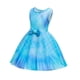 thumbnail image 5 of Vestido Para Niñas, Ropa Para Bebés, Niños Pequeños, Sin Mangas, Falda Con Lazo De Sirena, Vestido De Princesa, Azul Cielo Odeerbi LM103-3105, 5 of 9