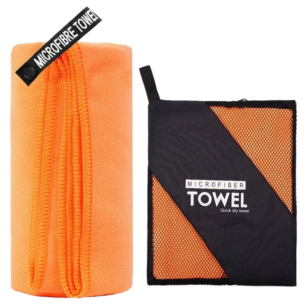 Toallas de Viaje de Microfibra - Ultra-Absorbentes, Secado Rápido - Toallas Compactas de Gimnasio/Playa para Mochilero, Camping y Uso Deportivo